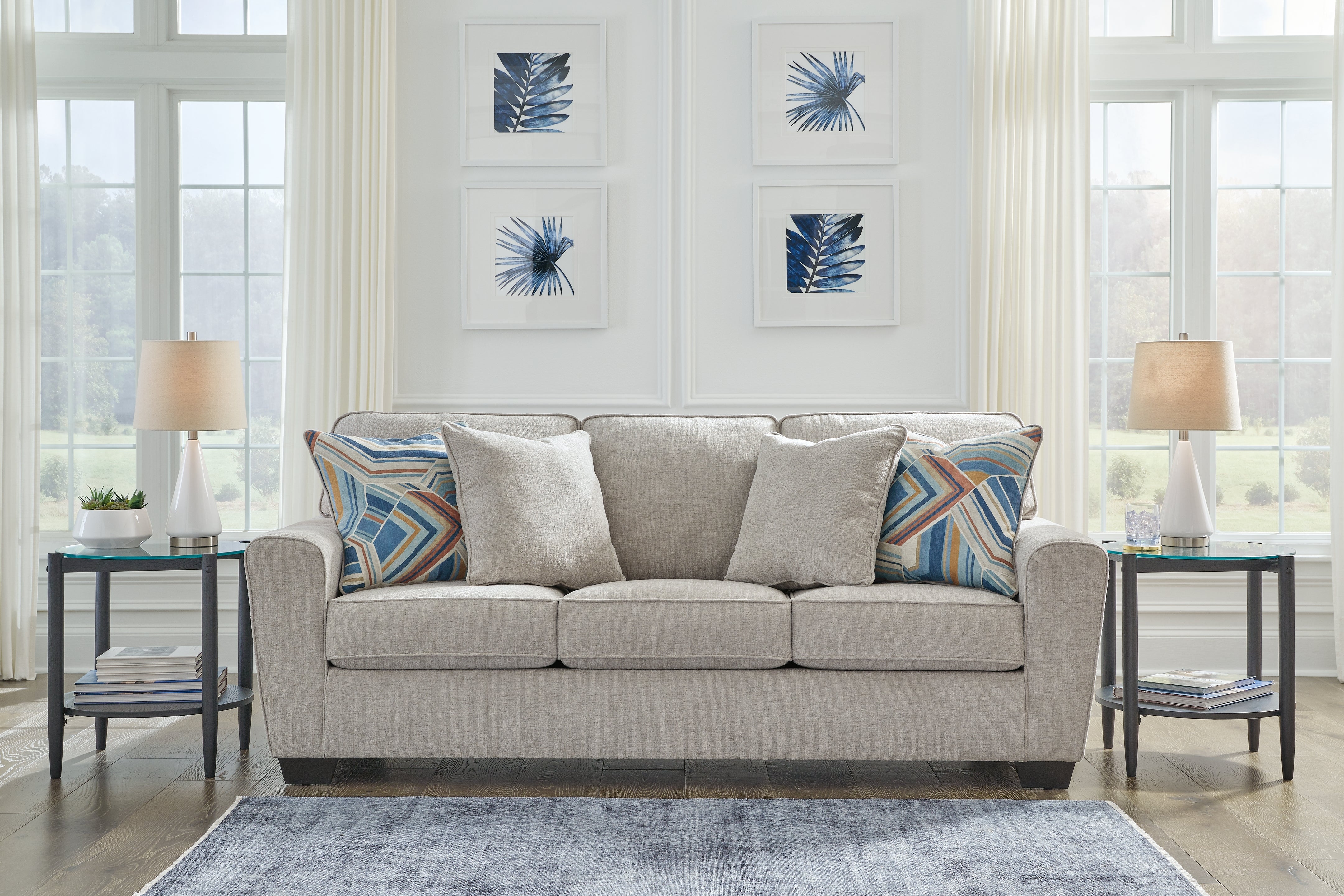 Warmstead Furniture - Ashley Furniture - Cashton Living Room - Sofa / Ice - 4060638