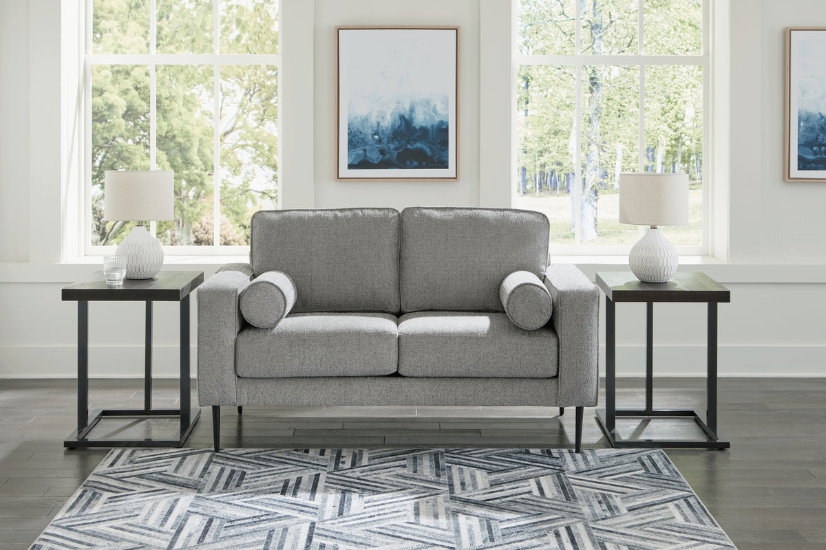 Warmstead Furniture - Ashley Furniture - Hazela Living Room - Chair / Charcoal - 4110220