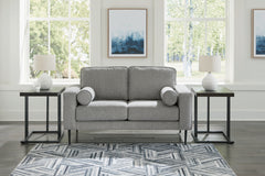 Warmstead Furniture - Ashley Furniture - Hazela Living Room - Chair / Charcoal - 4110220