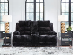 Warmstead Furniture - Ashley Furniture - Rhine Falls Living Room - Zero Wall Power Recliner / Onyx - PC4280506