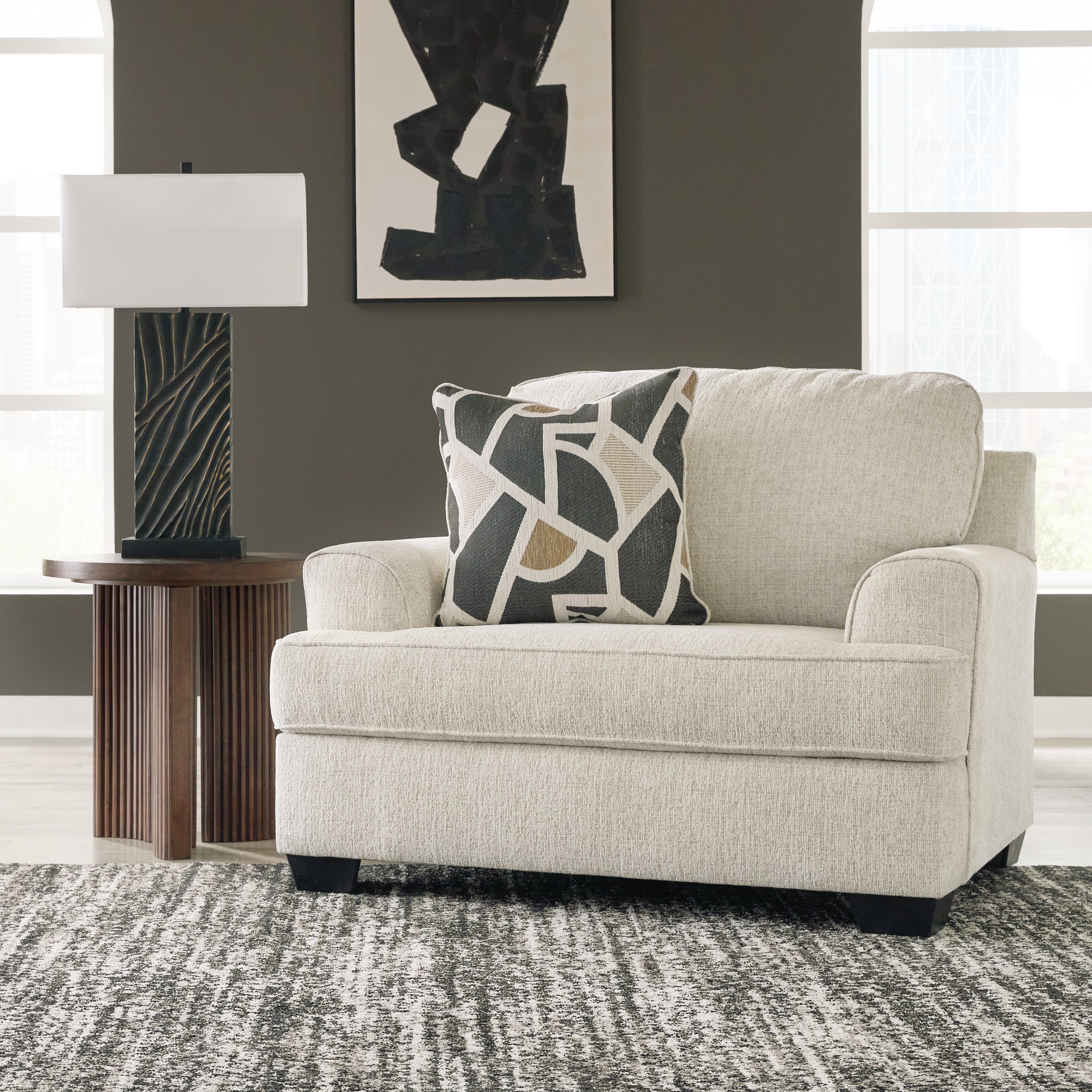 Warmstead Furniture - Ashley Furniture - Heartcort Living Room - Chair and a Half / Quartz - 4460423