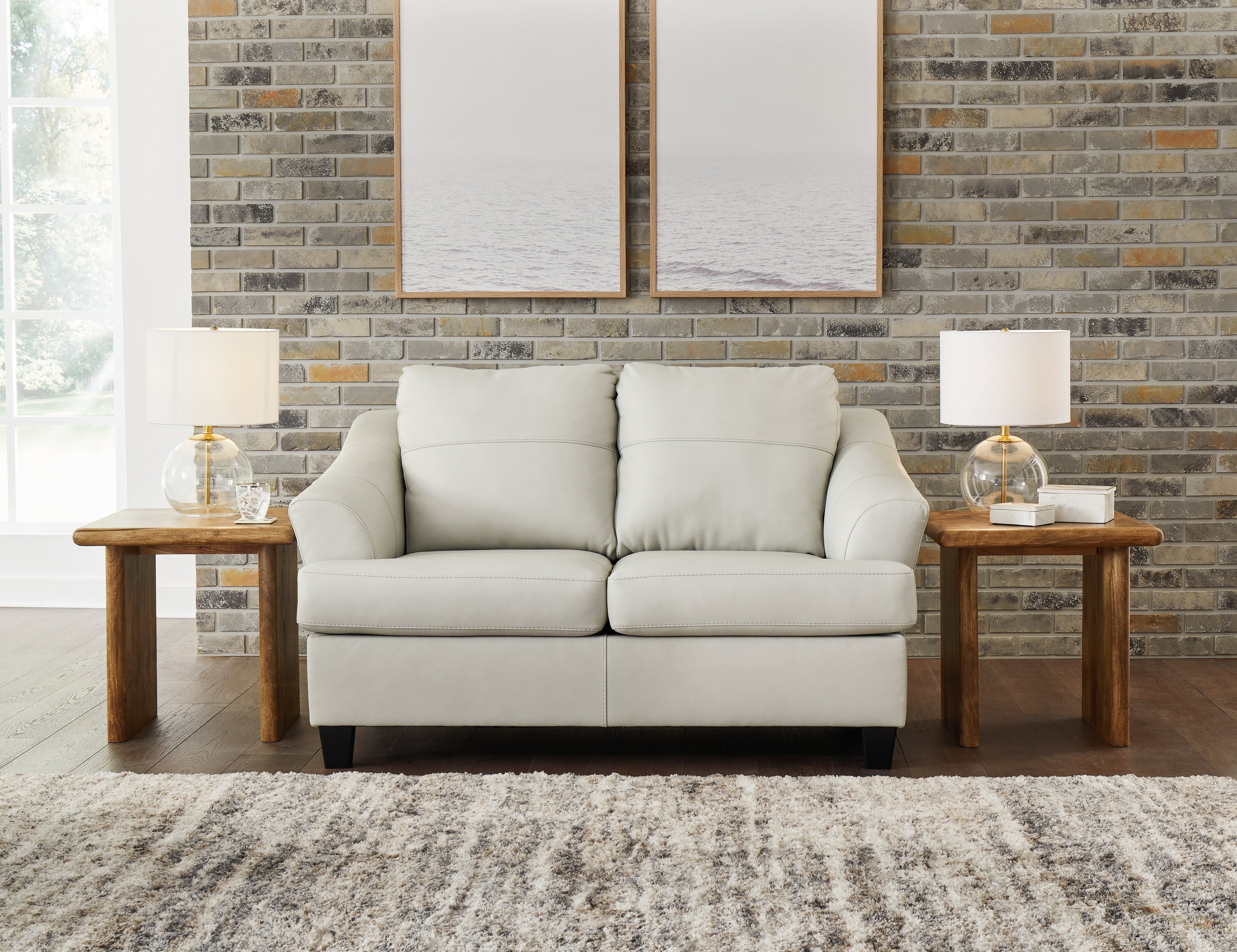 Warmstead Furniture - Ashley Furniture - Genoa Living Room - Loveseat / Coconut - 4770435