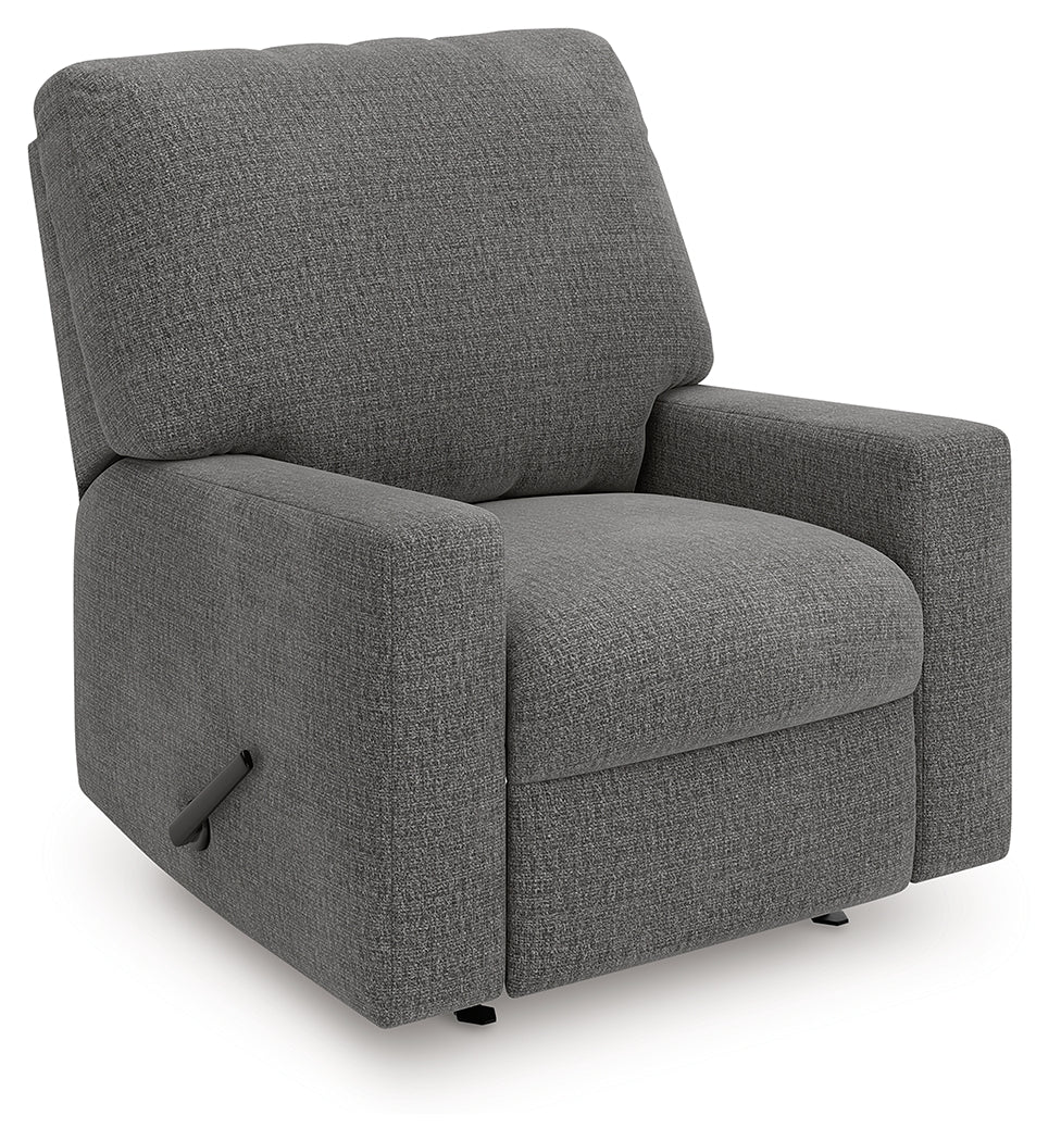 Warmstead Furniture - Ashley Furniture - Newellen Living Room - Rocker Recliner / Greystone - 4840525