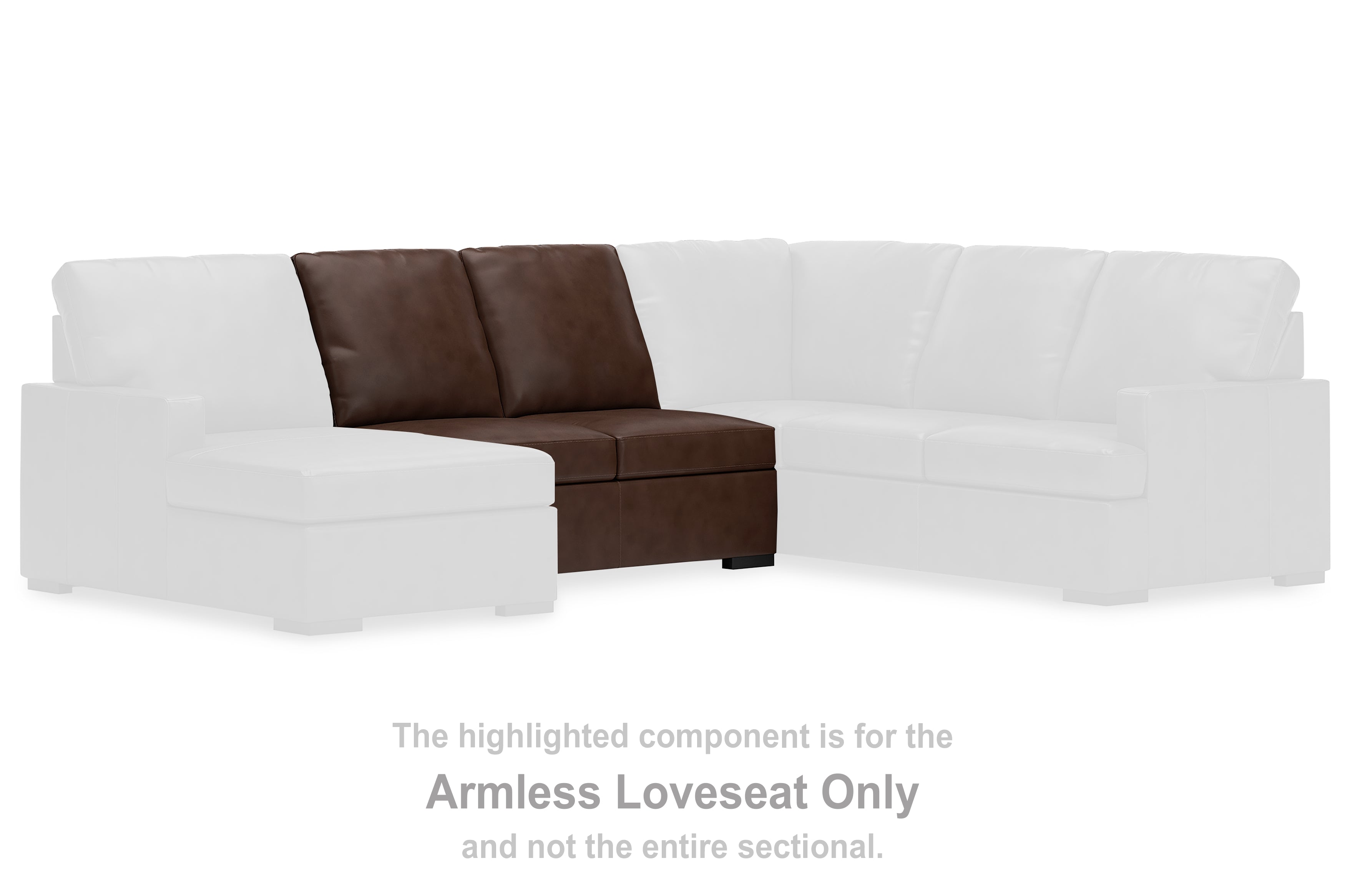 Warmstead Furniture - Ashley Furniture - McDowlan Sectional - Armless Loveseat / Coffee - PC4850434