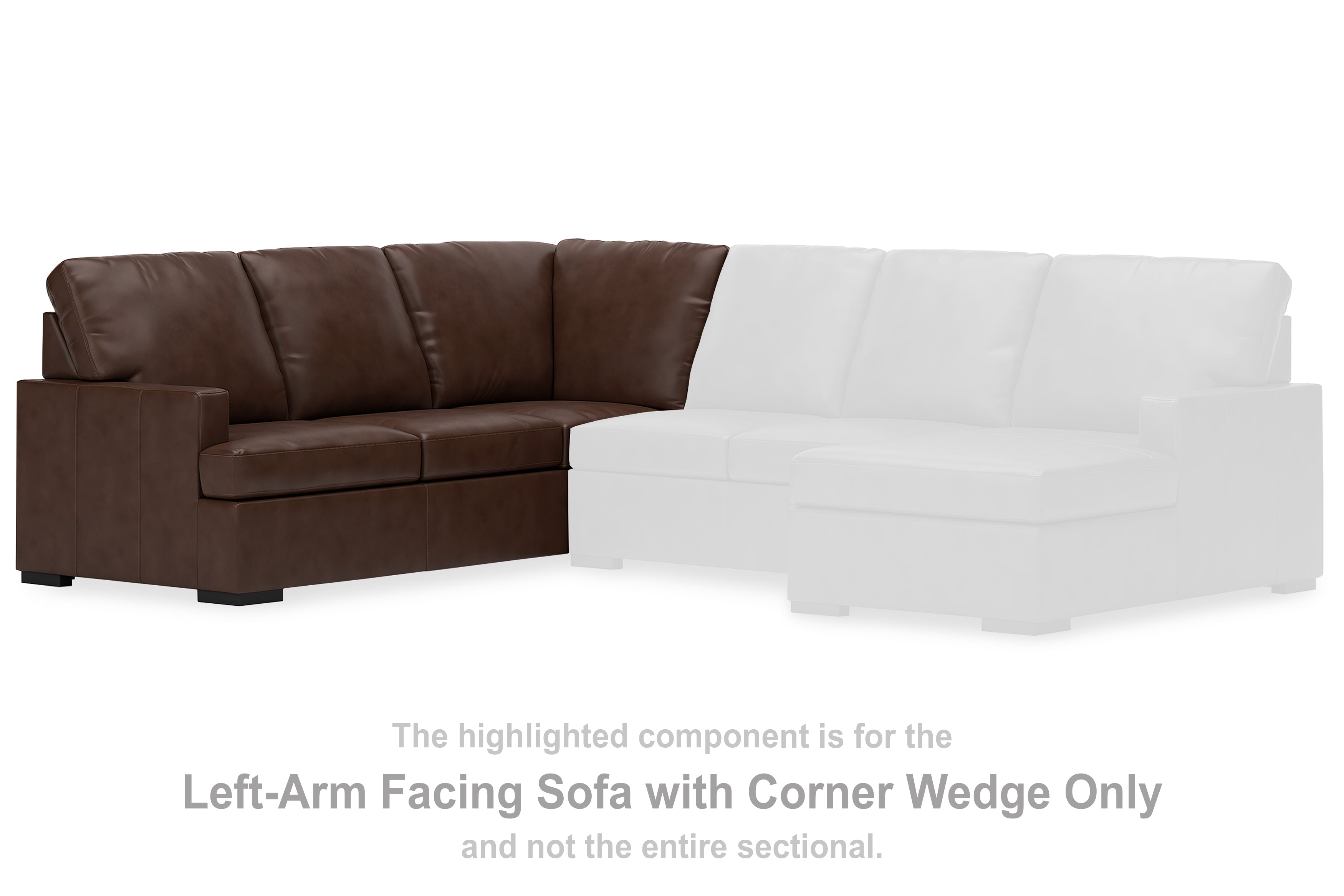 Warmstead Furniture - Ashley Furniture - McDowlan Sectional - LAF Sofa w/Corner Wedge / Coffee - PC4850448