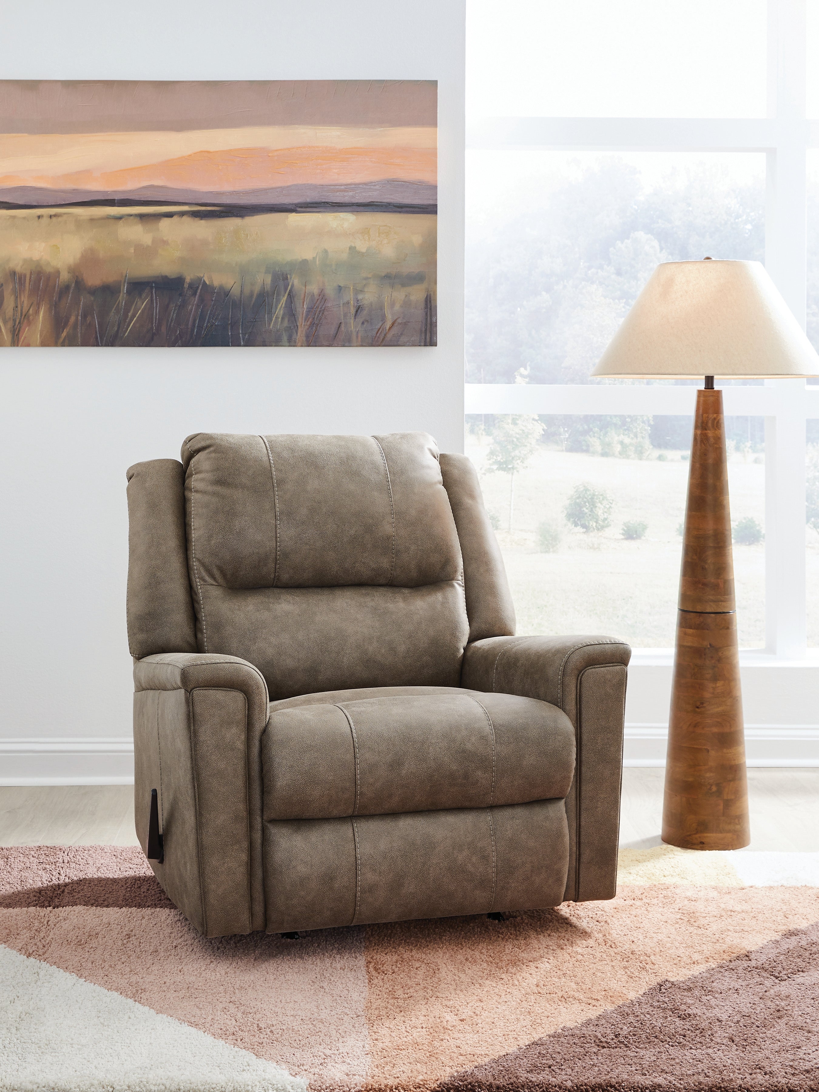 Warmstead Furniture - Ashley Furniture - Lixtowel Living Room - Rocker Recliner / Fog - PC5300525