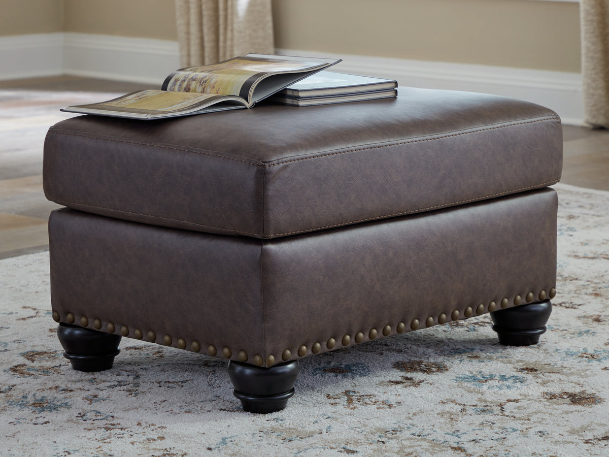 Warmstead Furniture - Ashley Furniture - Roxmere Living Room - Queen Sofa Sleeper / Umber - 5550339