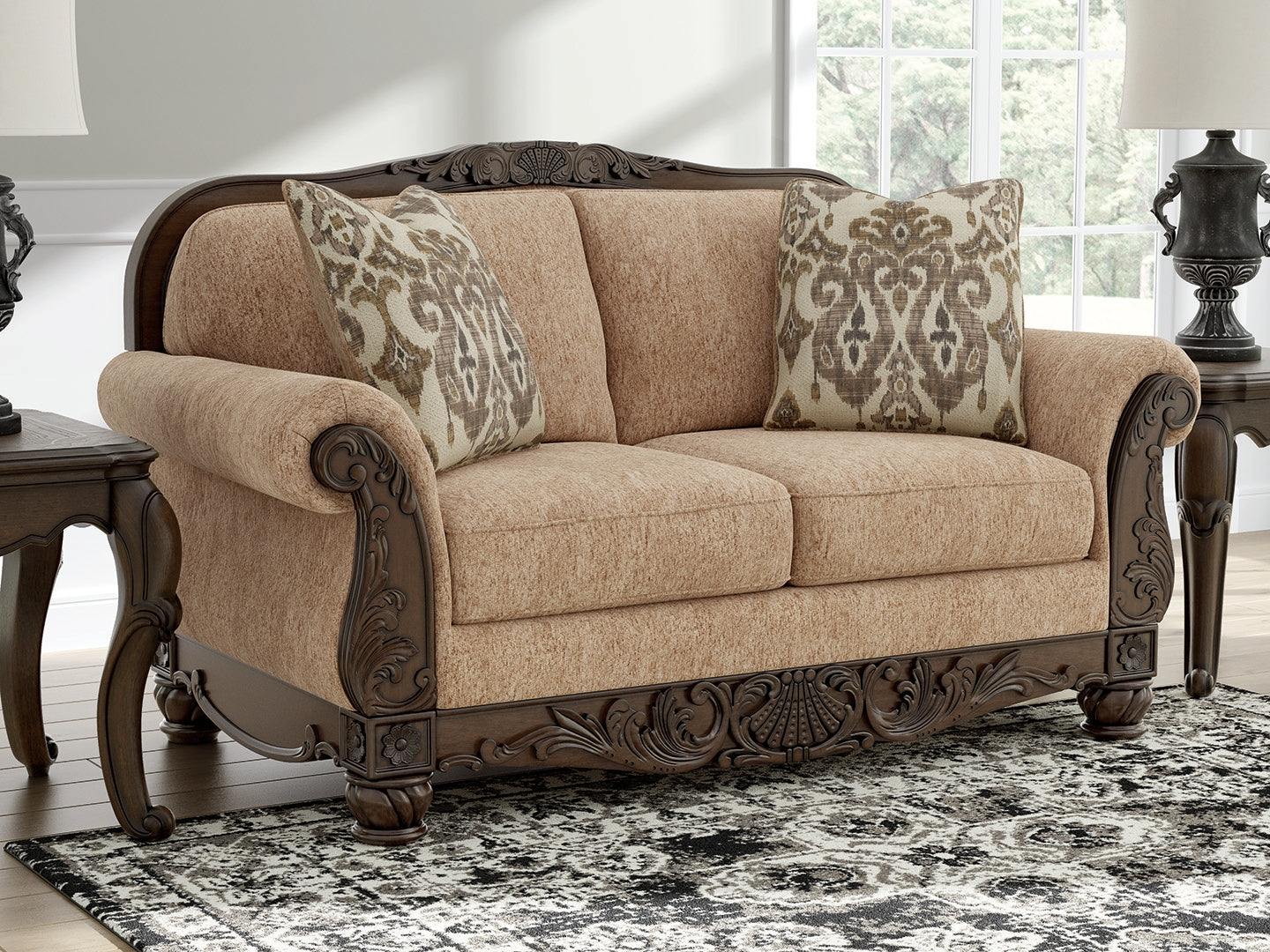 Warmstead Furniture - Ashley Furniture - Chelsworth Living Room - Loveseat / Golden - PC5790535