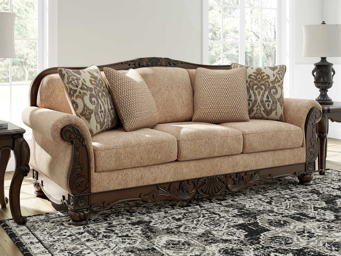 Warmstead Furniture - Ashley Furniture - Chelsworth Living Room - Sofa / Golden - PC5790538