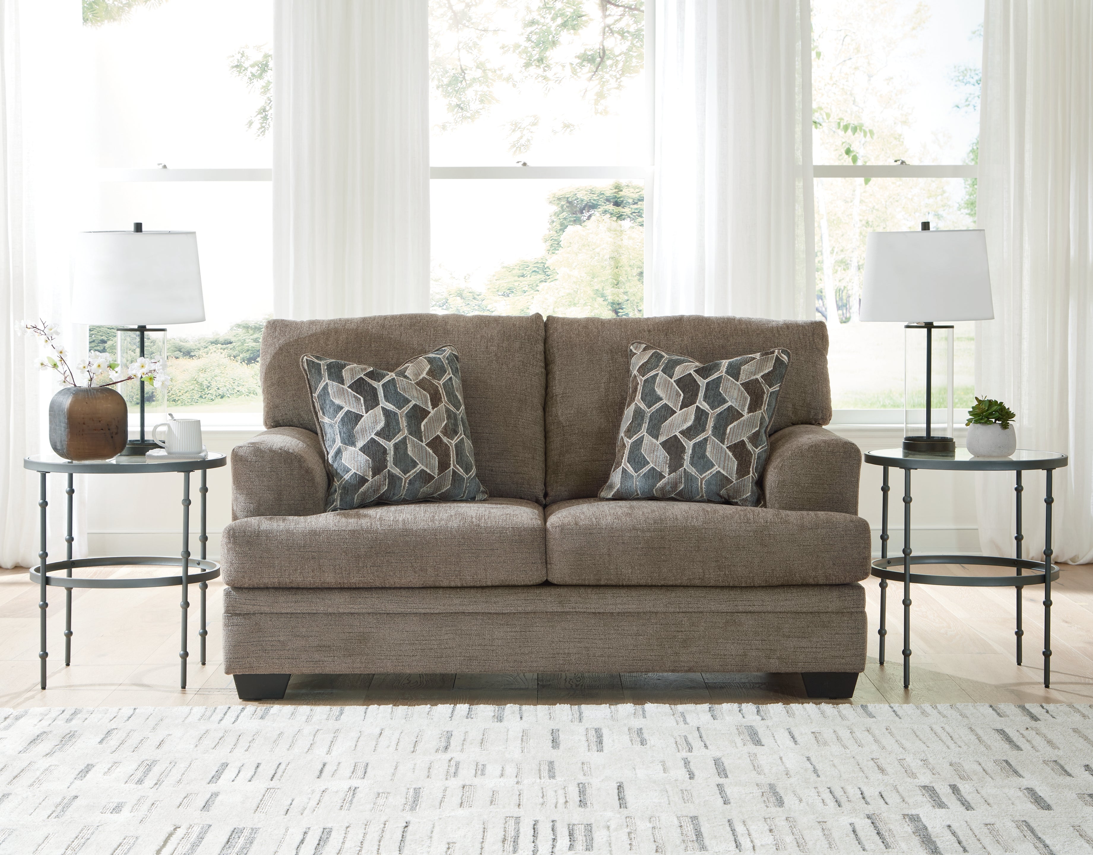 Warmstead Furniture - Ashley Furniture - Stonemeade Living Room - Loveseat / Nutmeg - 5950535