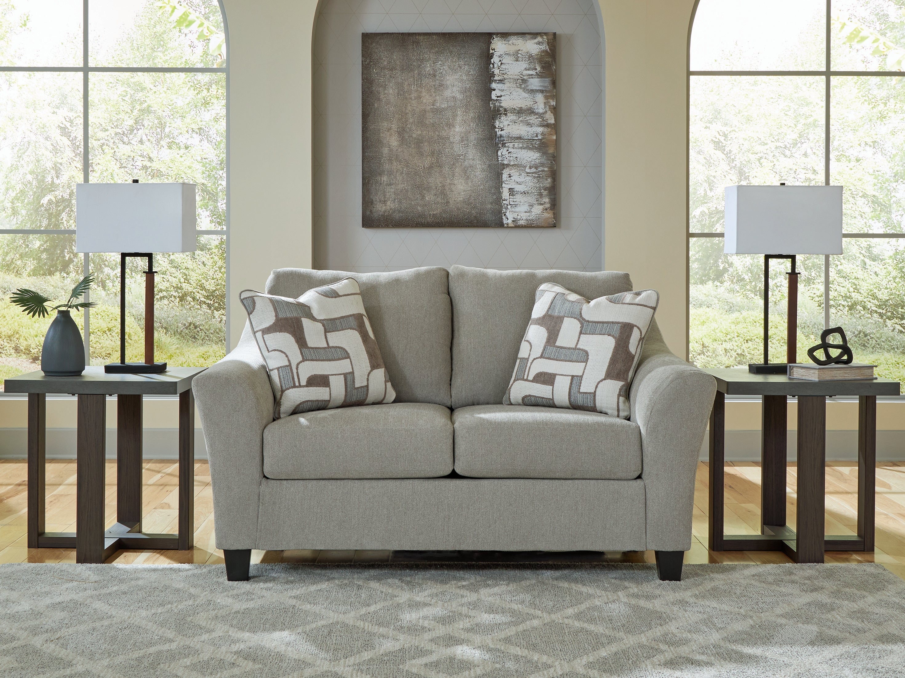 Warmstead Furniture - Ashley Furniture - Willarae Living Room - Loveseat / Taupe - 5980335