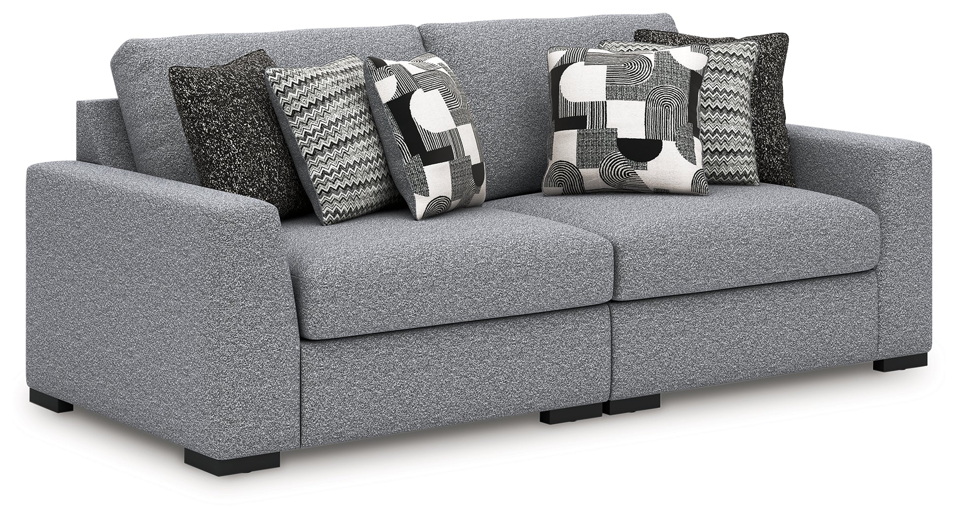 Warmstead Furniture - Ashley Furniture - Bealton Sectional - RAF 2-Piece Sectional / Salt and Pepper - 61305S1