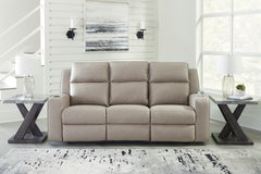 Warmstead Furniture - Ashley Furniture - Lavenhorne Living Room - DBL Rec Loveseat w/Console / Umber - 6330694