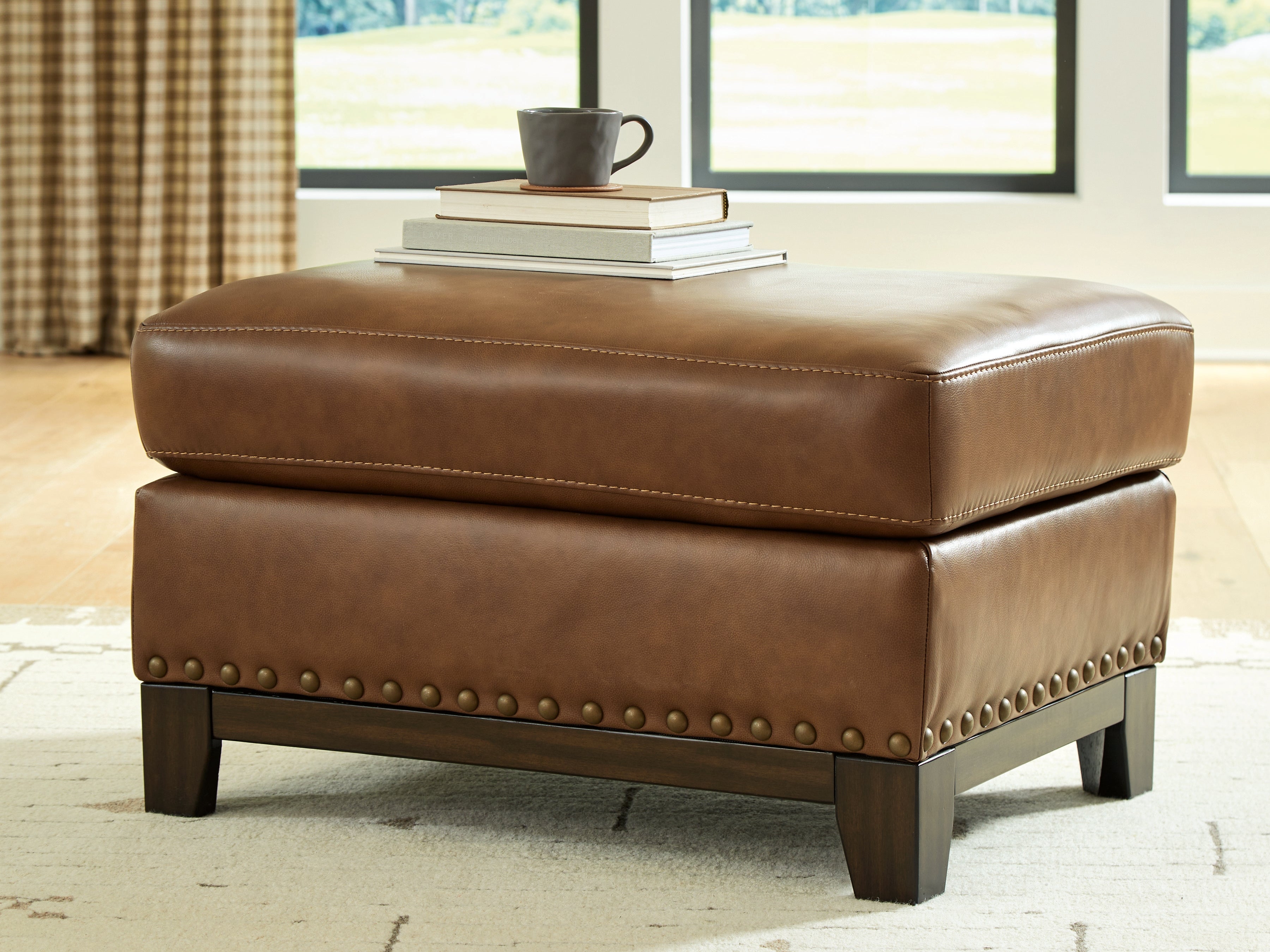 Warmstead Furniture - Ashley Furniture - Saonara Living Room - Ottoman / Amber - PC7310914