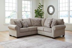 Warmstead Furniture - Ashley Furniture - Claireah Sectional - RAF 3-Piece Sectional / Umber - 90603S4