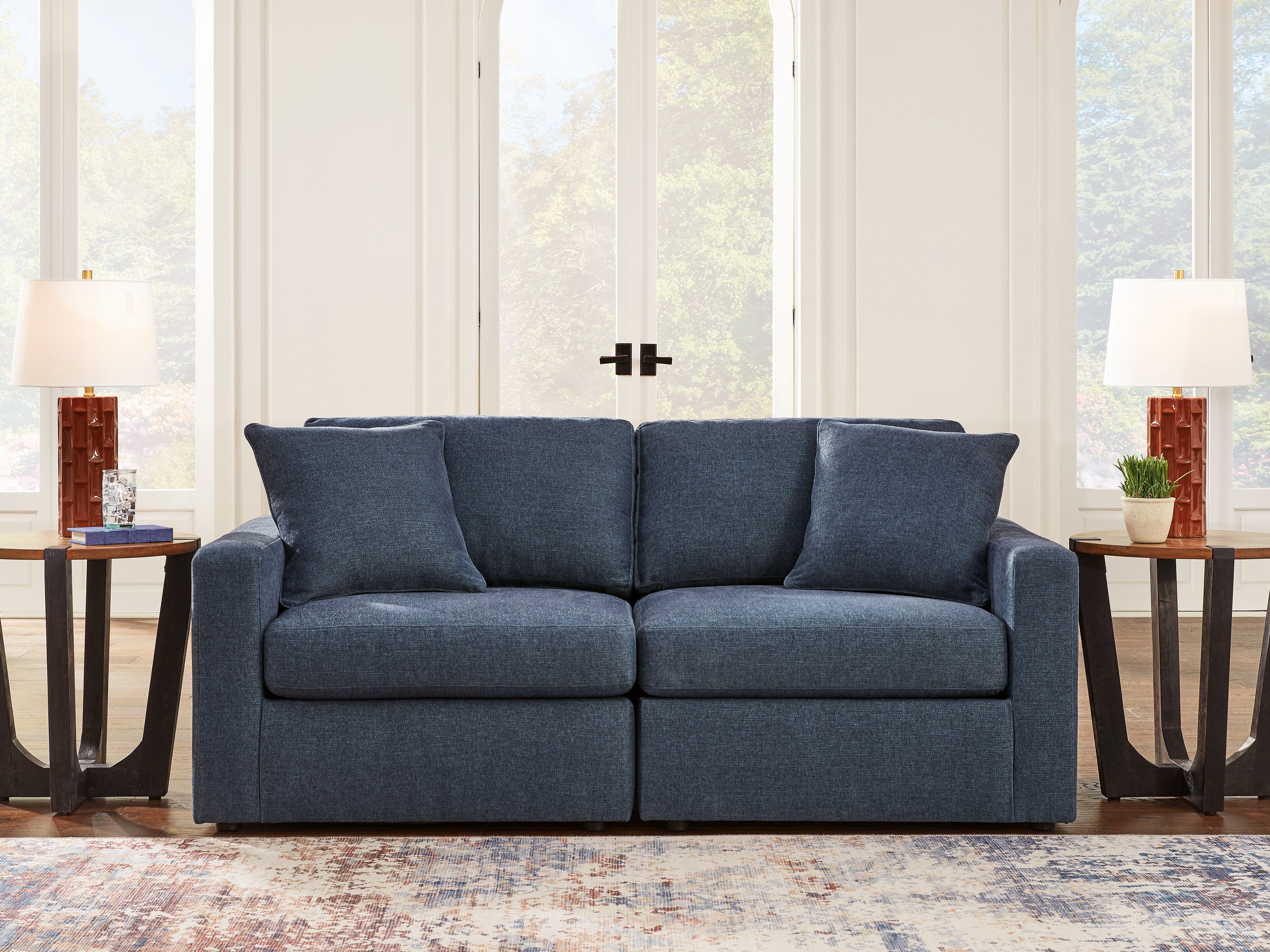 Warmstead Furniture - Ashley Furniture - Modmax Sectional - RAF 2-Piece Sectional / Ink - 92101S1