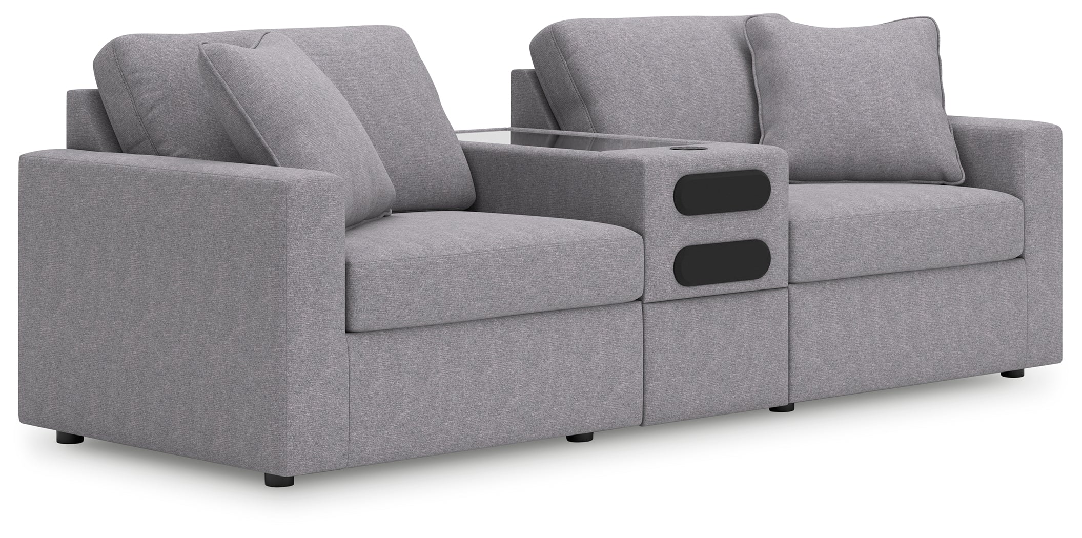 Warmstead Furniture - Ashley Furniture - Modmax Sectional - RAF 3-Piece Sectional / Granite - 92104S13