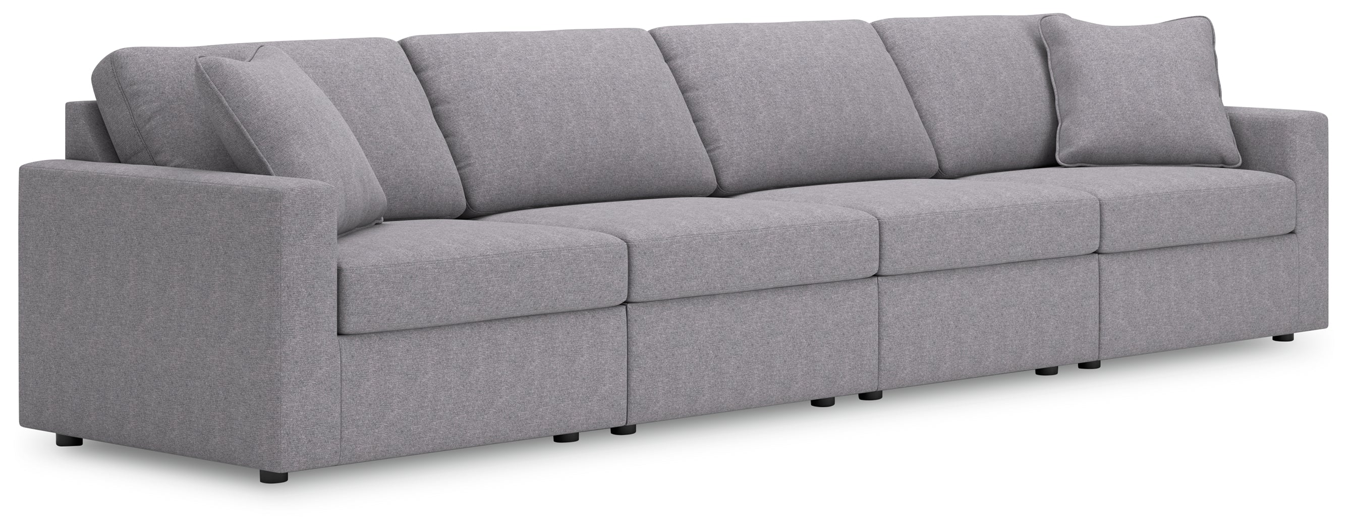 Warmstead Furniture - Ashley Furniture - Modmax Sectional - RAF 4-Piece Sectional / Granite - 92104S10