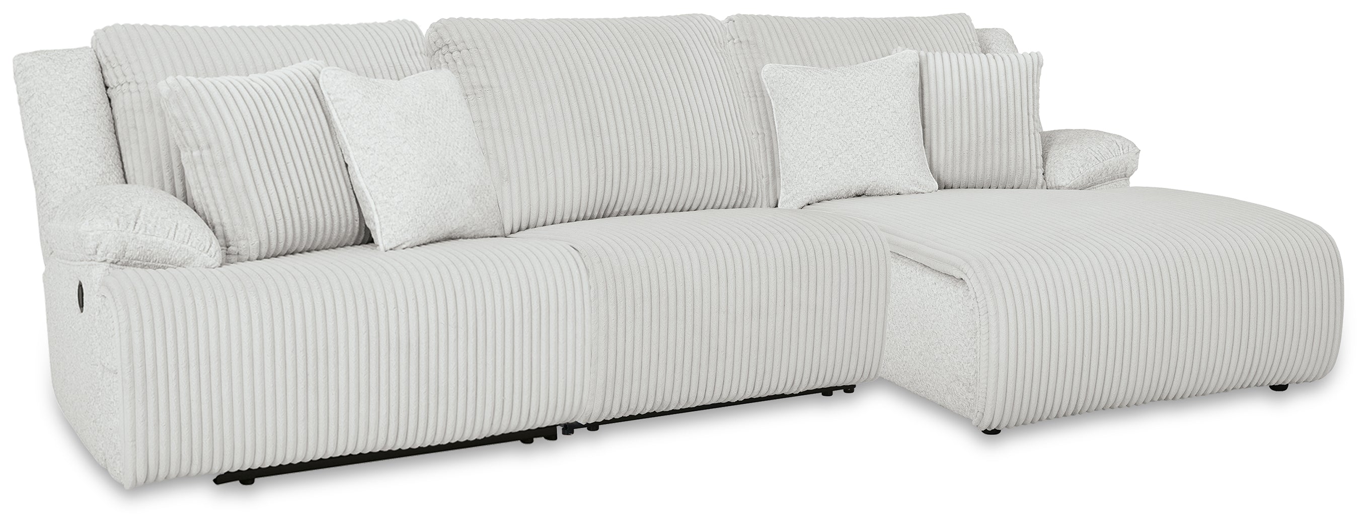 Warmstead Furniture - Ashley Furniture - Top Tier Sectional - 3-Piece Sectional Chofa / Alloy - 92706S10