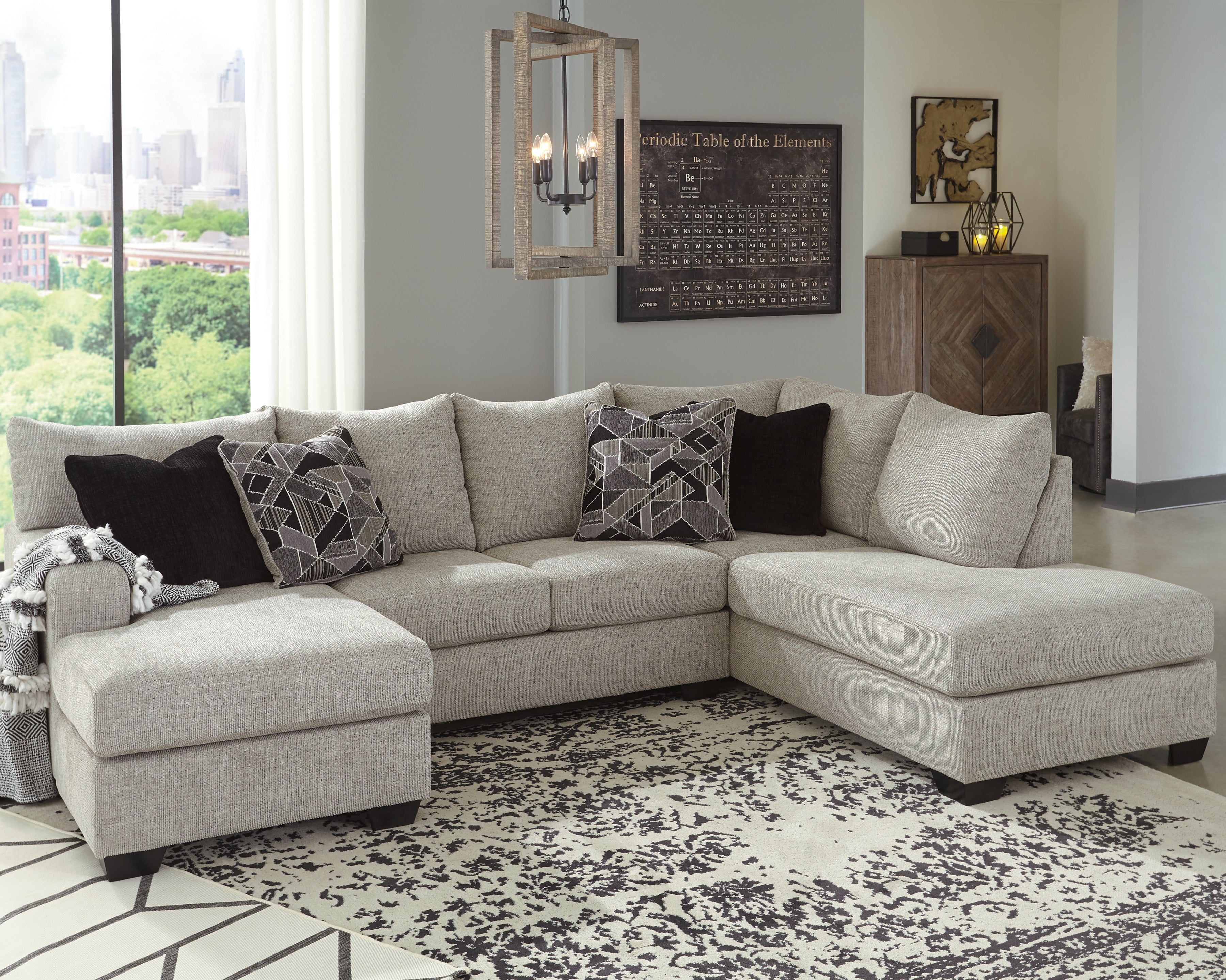 Warmstead Furniture - Ashley Furniture - Megginson Sectional - LAF 2-Piece Sectional with Chaise / Storm - 96006S1