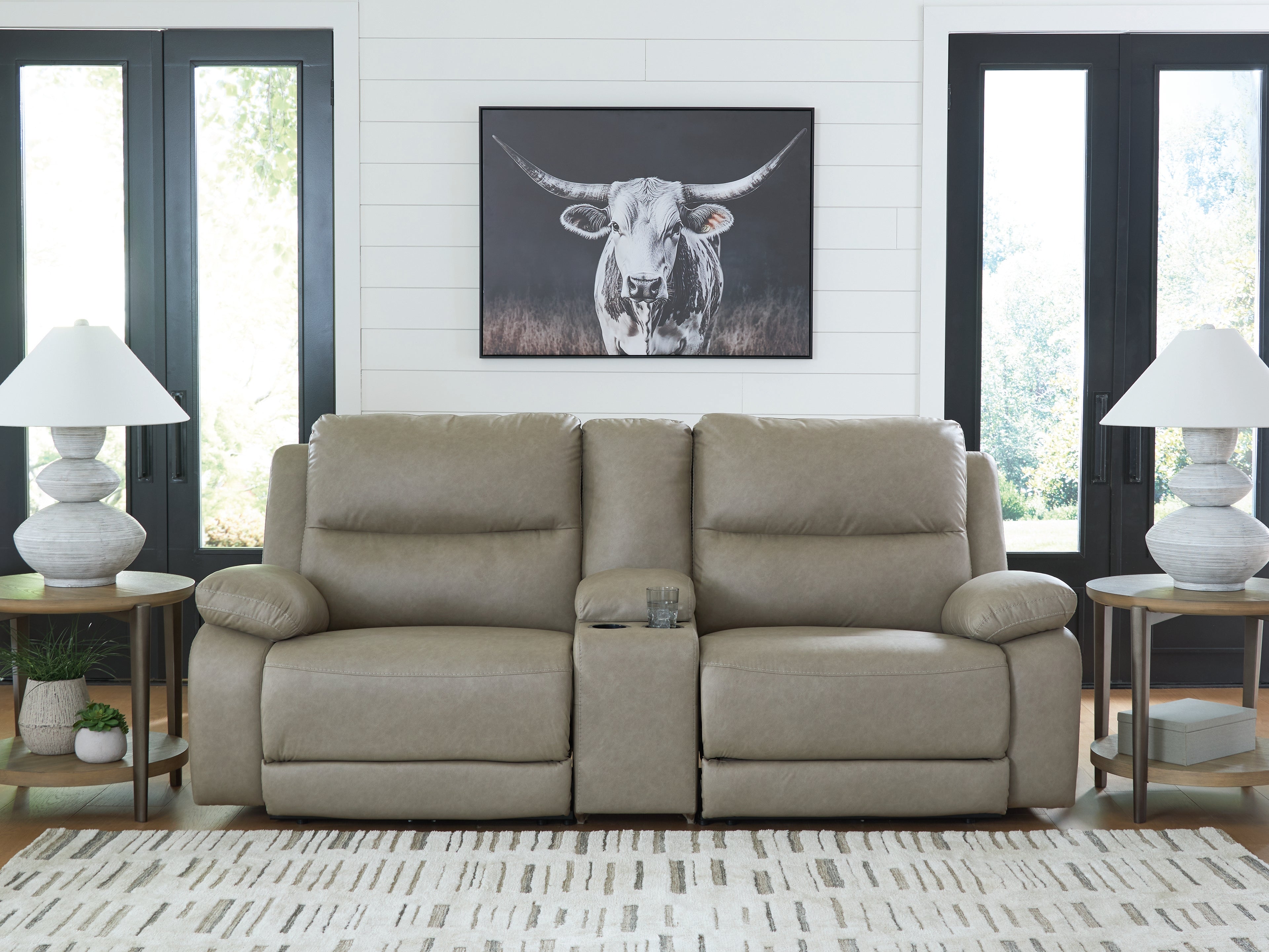 Warmstead Furniture - Ashley Furniture - Narwhal Place Sectional - 3-Piece Power Reclining Sectional / Pebble - PC99201S3