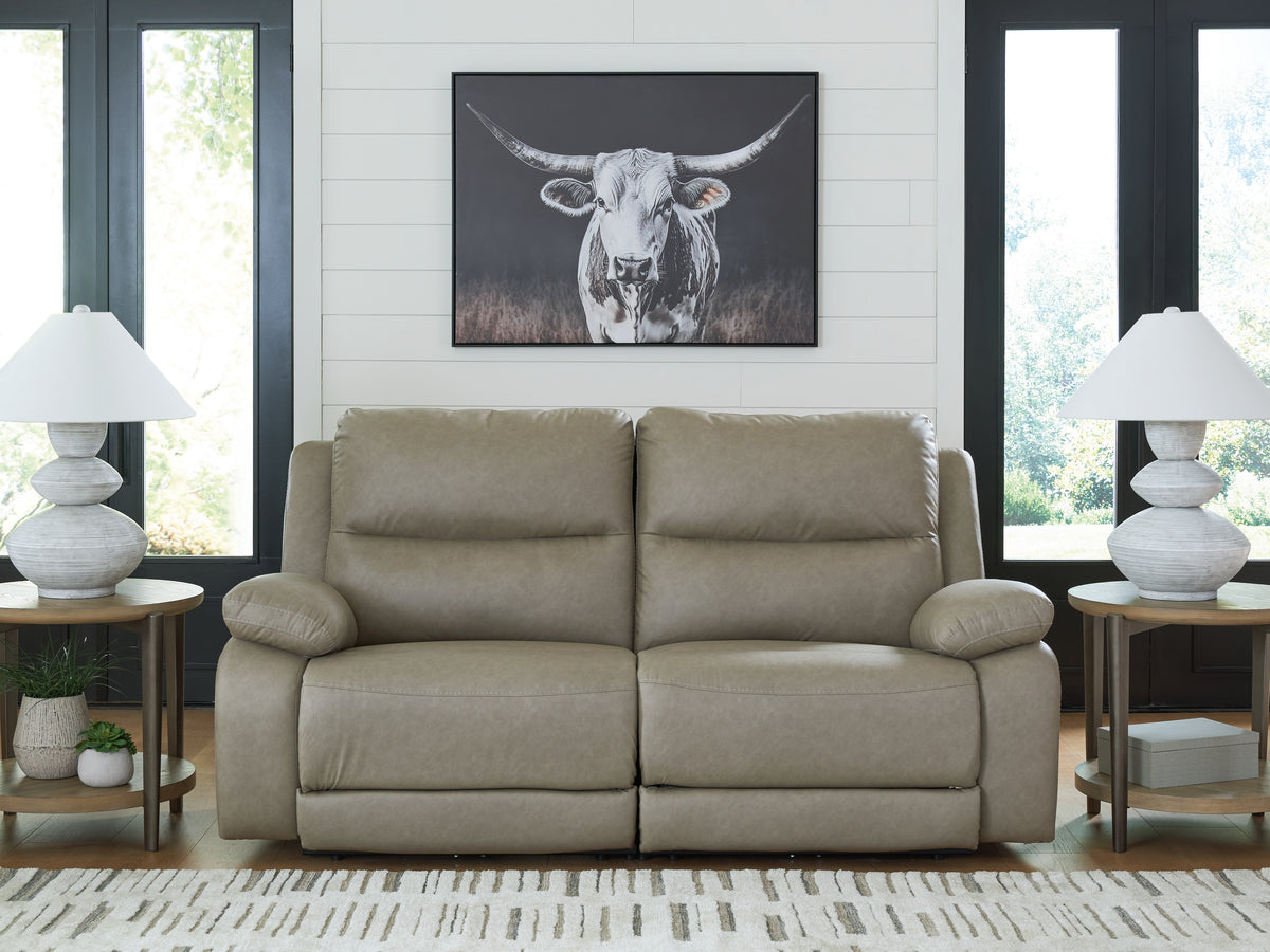 Warmstead Furniture - Ashley Furniture - Narwhal Place Sectional - 5-Piece Power Reclining Sectional / Pebble - PC99201S8
