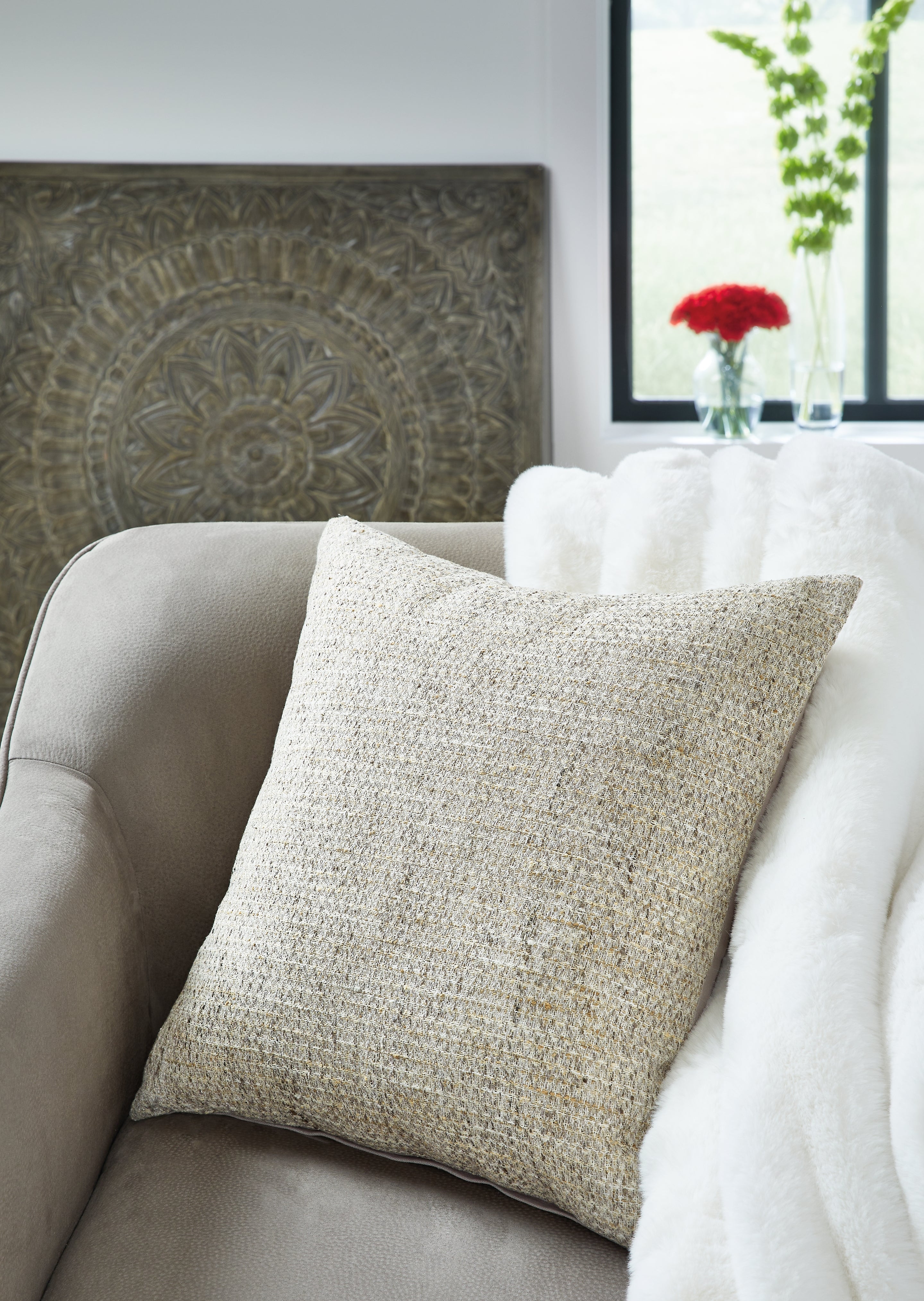 Warmstead Furniture - Ashley Furniture - Erline Pillows - Pillow / Cement - A1000895P