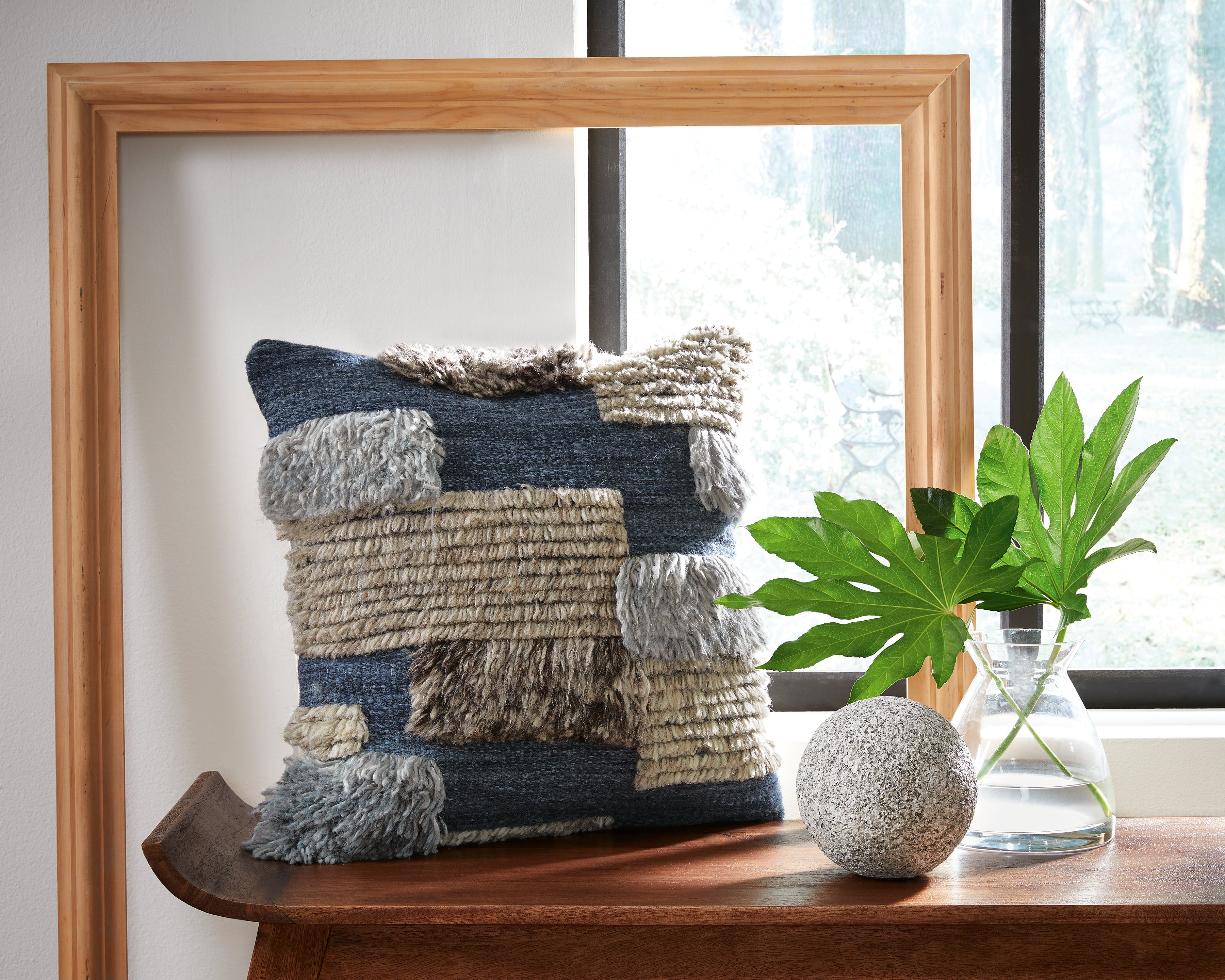 Warmstead Furniture - Ashley Furniture - Gibbend Pillows - Pillow (4/CS) / Blue/Gray/White - A1000926