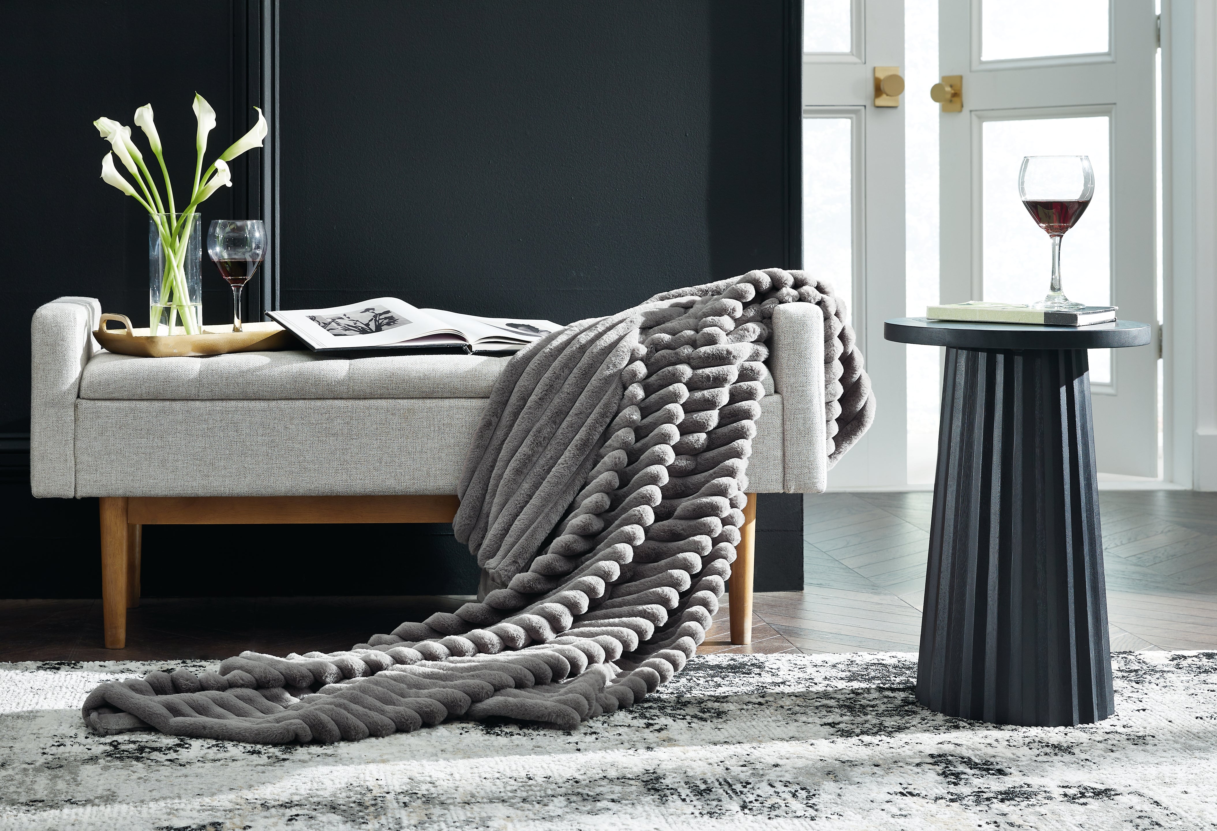 Warmstead Furniture - Ashley Furniture - Alsonwell Throw - Throw / Gray - A1001081T