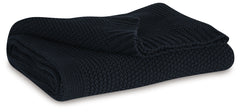 Warmstead Furniture - Ashley Furniture - Gayelery Throw (Set of 3) - Throw (3/CS) / Black - A1001086