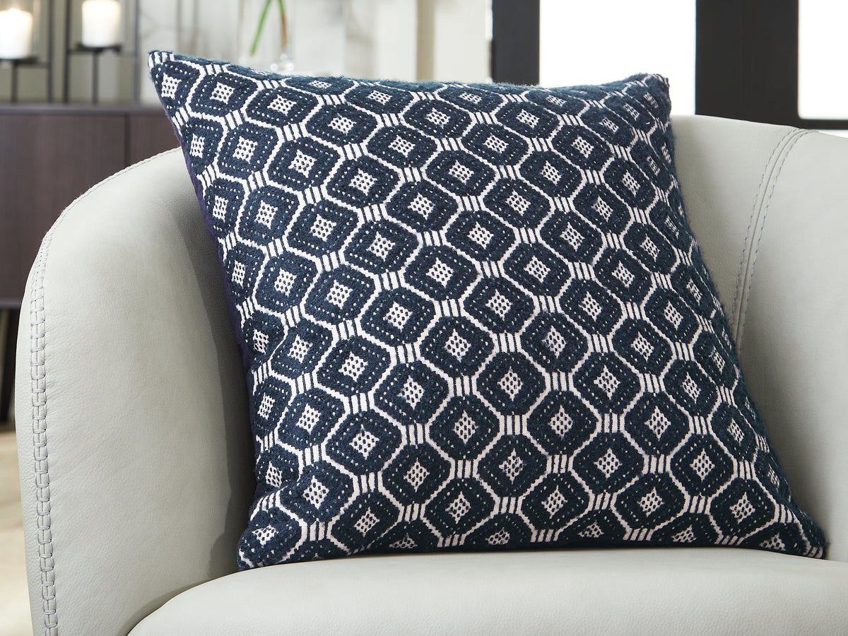 Warmstead Furniture - Ashley Furniture - Abra Pillows - Pillow (4/CS) / Black/Ivory - A1001109