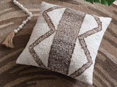 Warmstead Furniture - Ashley Furniture - Brettwood Pillows - Pillow (4/CS) / Ivory/Brown - A1001125