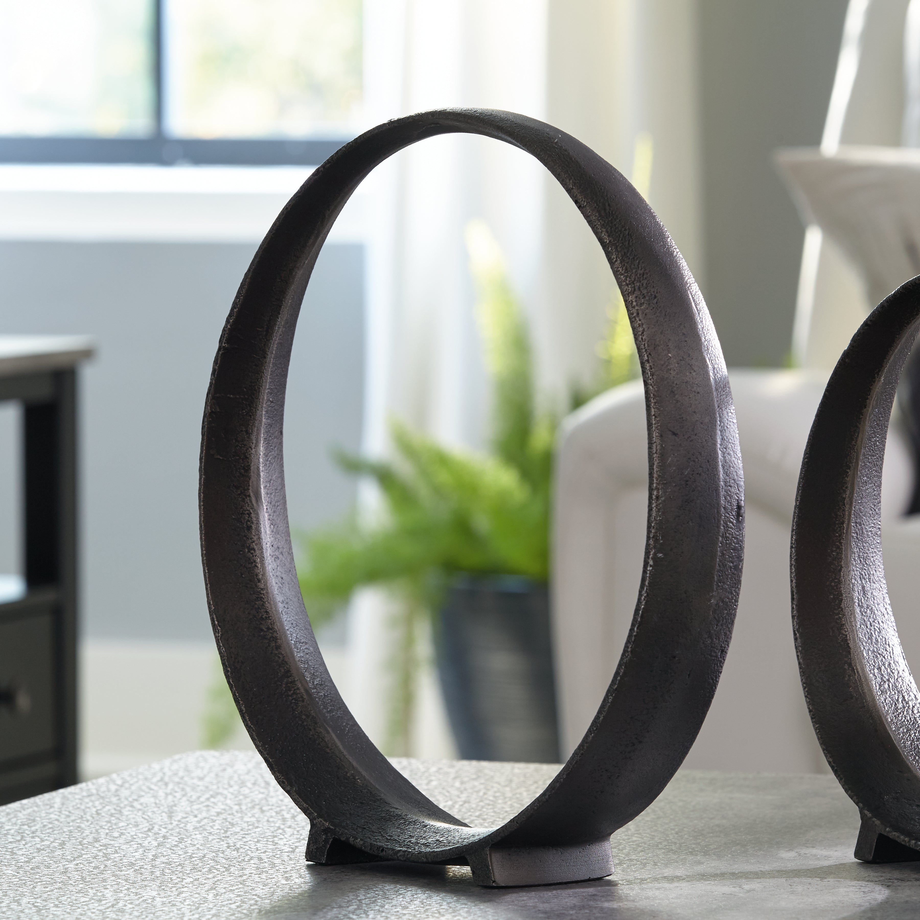 Warmstead Furniture - Ashley Furniture - Ryandale Sculpture - Sculpture (2/CS) / Antique Black - A2000498