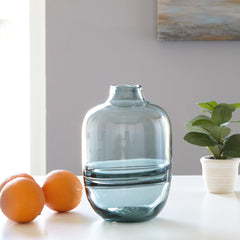 Warmstead Furniture - Ashley Furniture - Lemmitt Vase - Vase / Teal - A2000540