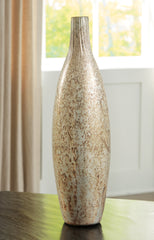 Warmstead Furniture - Ashley Furniture - Plawite Vase - Vase / Antique Silver Finish - A2000639