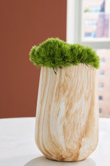Warmstead Furniture - Ashley Furniture - Cammen Vase - Vase / Tan/White - A2000646