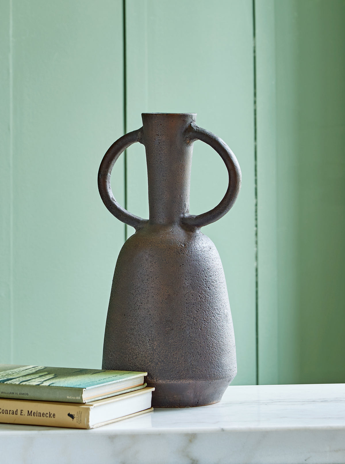Warmstead Furniture - Ashley Furniture - Aadeen Vase - Vase / Distressed Brown - A2000674