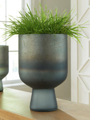Warmstead Furniture - Ashley Furniture - Pennmore Vase - Vase / Antique Blue - A2000814