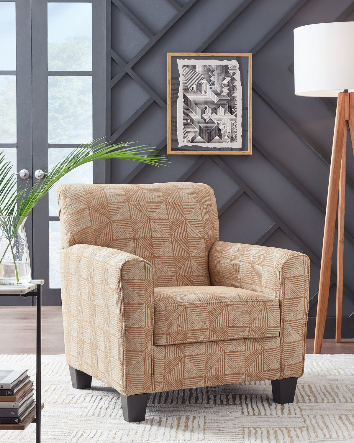 Warmstead Furniture - Ashley Furniture - Hayesdale Accent Chair - Accent Chair / Black/Cream - A3000658