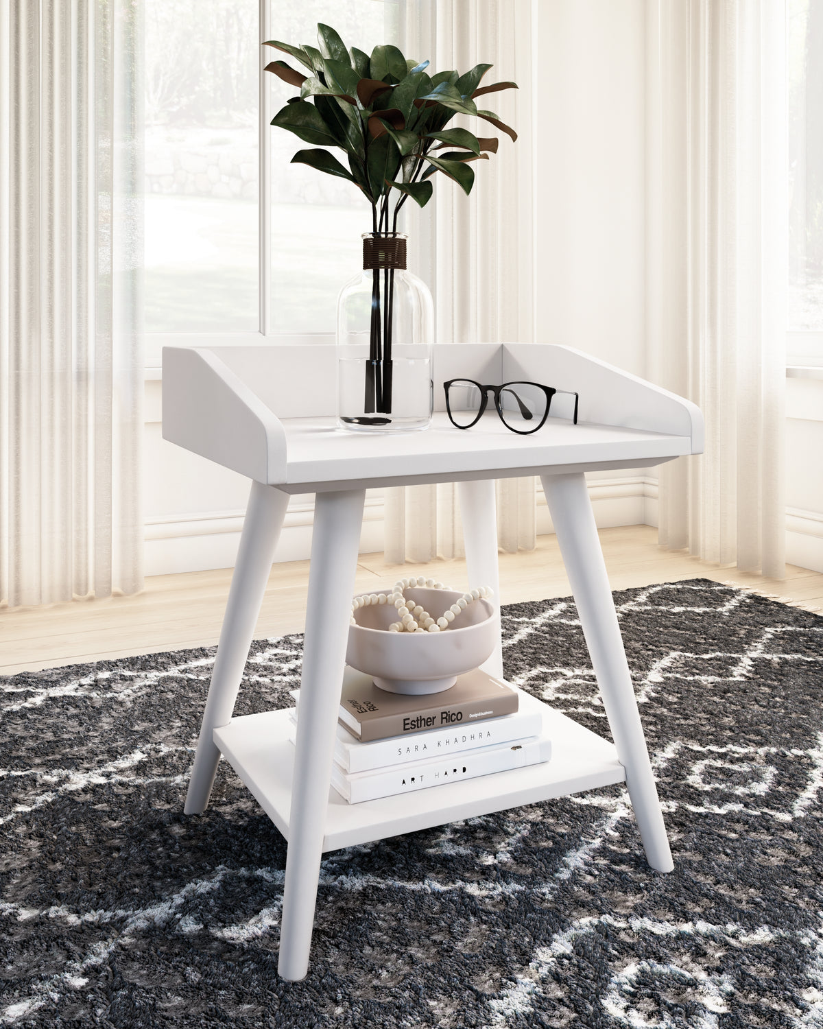 Warmstead Furniture - Ashley Furniture - Blariden Accent Table - Accent Table / White - A4000367