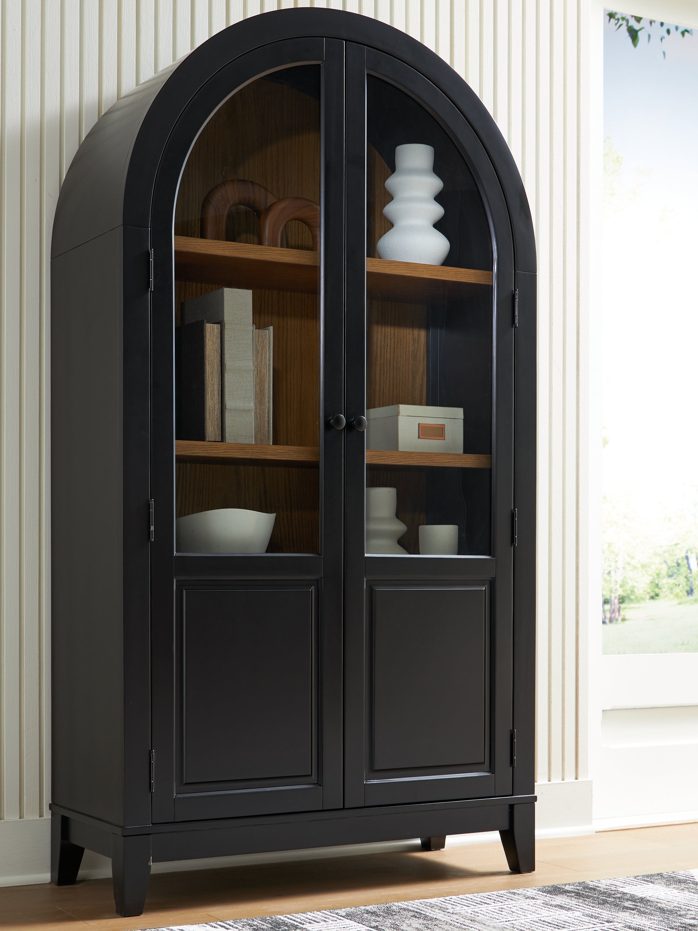 Warmstead Furniture - Ashley Furniture - Dagandale Accent Cabinet - Accent Cabinet / Black/Natural - A4000599
