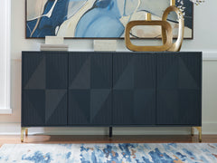 Warmstead Furniture - Ashley Furniture - Loirwick Accent Cabinet - Accent Cabinet / Dark Blue - A4000677