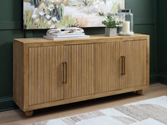 Warmstead Furniture - Ashley Furniture - Niam Accent Cabinet - Accent Cabinet / Light Antique Beige - A4000684