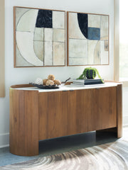 Warmstead Furniture - Ashley Furniture - Fitzroy Accent Cabinet - Accent Cabinet / Brown/White - A4000688