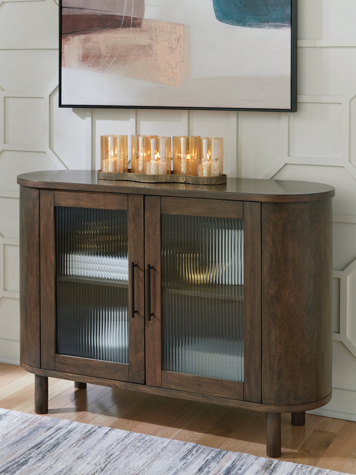 Warmstead Furniture - Ashley Furniture - Mayridge Accent Cabinet - Accent Cabinet / Medium Brown - A4000694