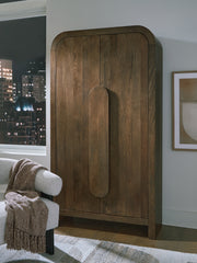 Warmstead Furniture - Ashley Furniture - Thoren Accent Cabinet - Accent Cabinet / Medium Brown - A4000699