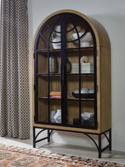 Warmstead Furniture - Ashley Furniture - Gwenwich Accent Cabinet - Accent Cabinet / Natural/Black - A4000704