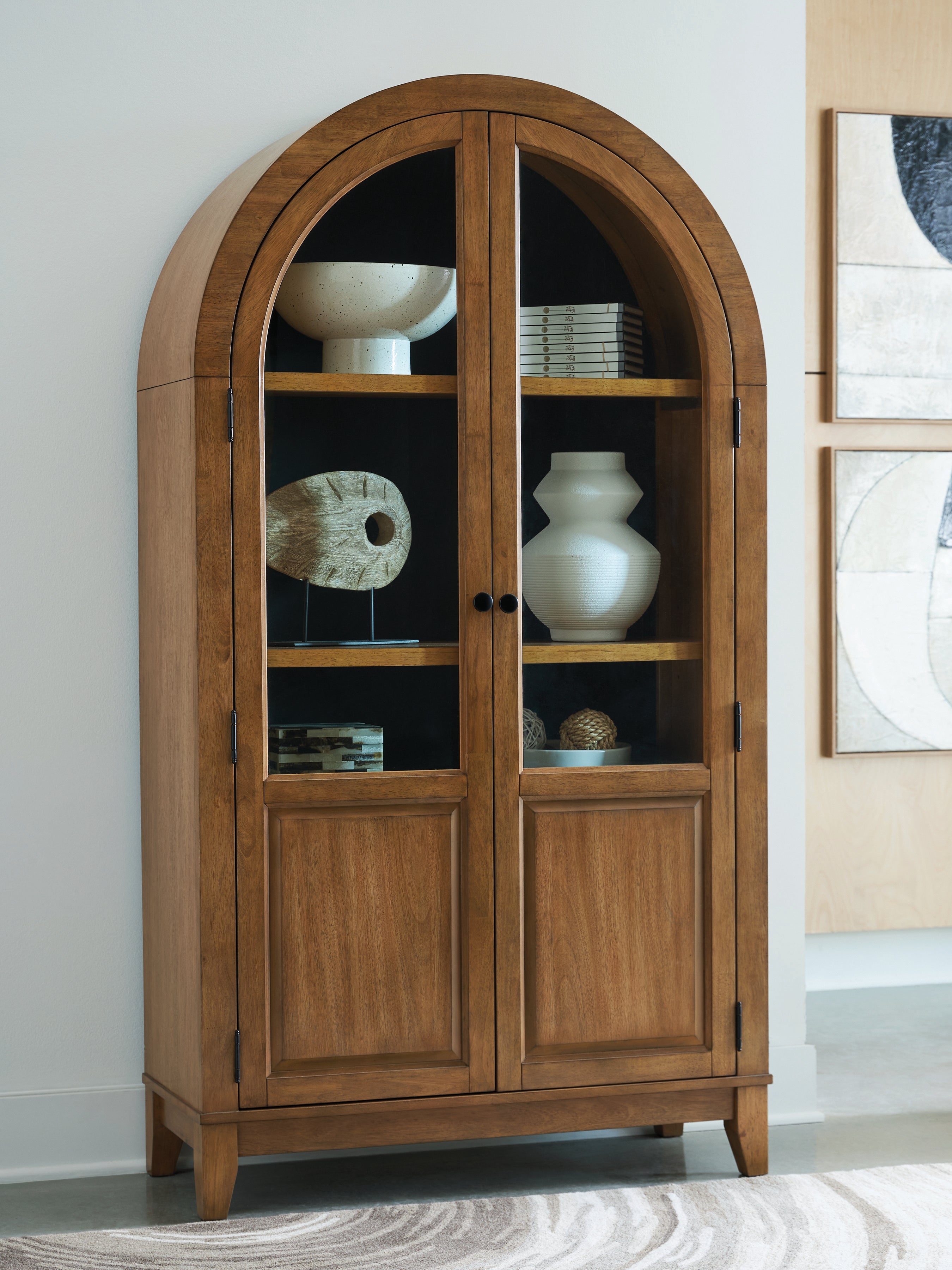 Warmstead Furniture - Ashley Furniture - Dagandale Accent Cabinet - Accent Cabinet / Natural/Black - A4000705
