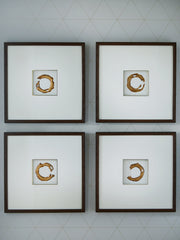 Warmstead Furniture - Ashley Furniture - Dallbourne Wall Decor - Wall Art Set (4/CN) / White/Gold Finish - A8000491