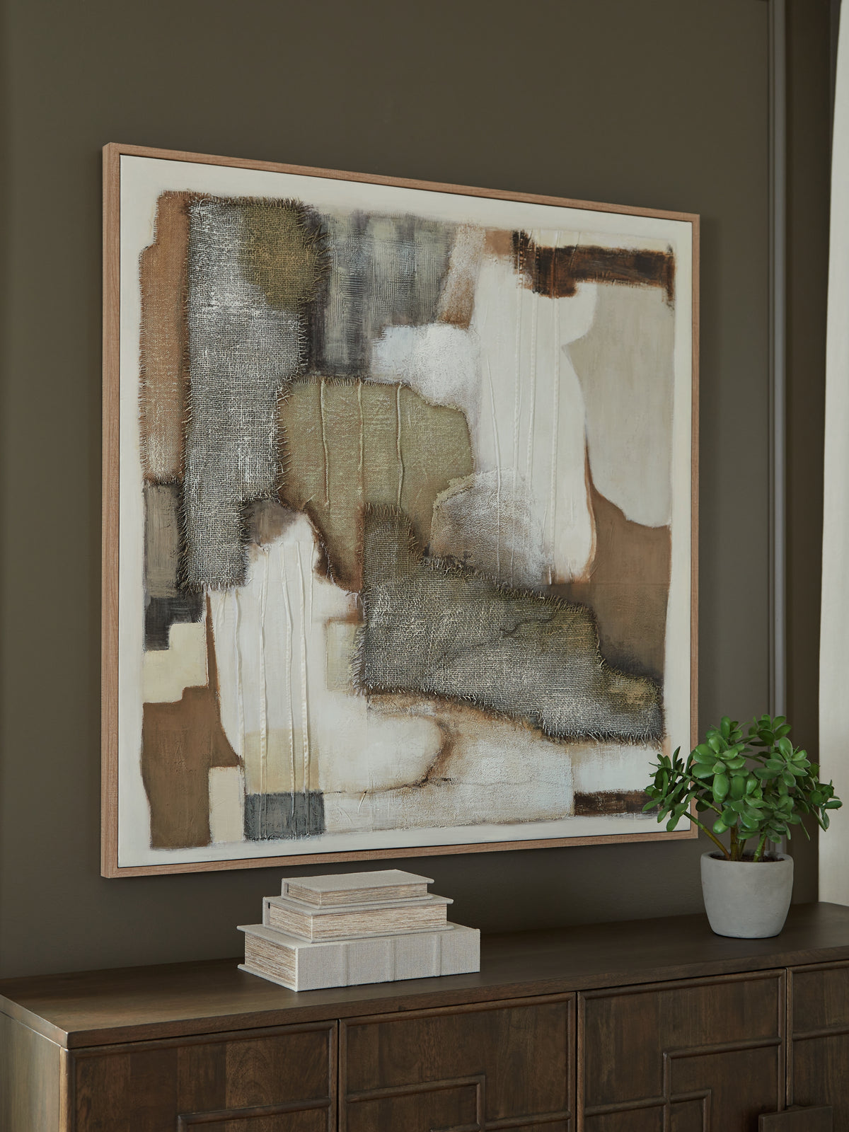 Warmstead Furniture - Ashley Furniture - Wylander Wall Decor - Wall Art / Tan/Brown/Gray - A8000497